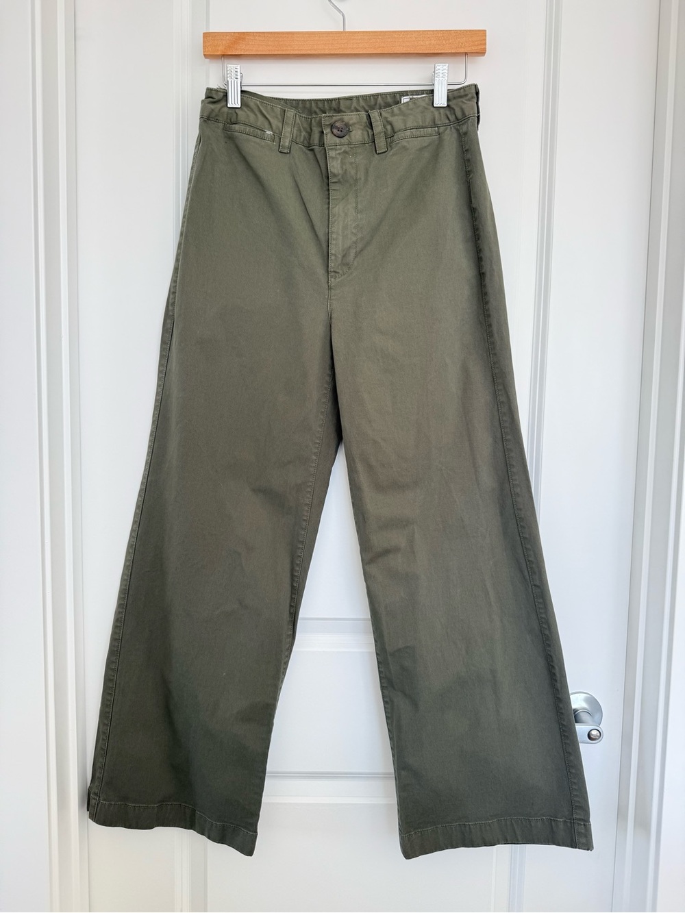 GAP High-Rise Stride Ankle Pants Wide Leg Size 6